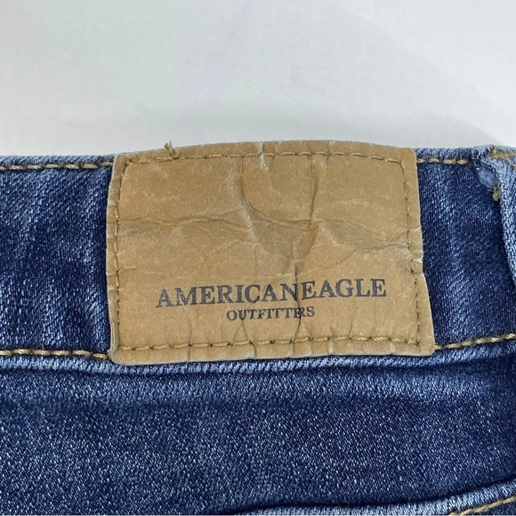 American eagle super stretch skinny jeans size 4 long - Picture 3 of 12